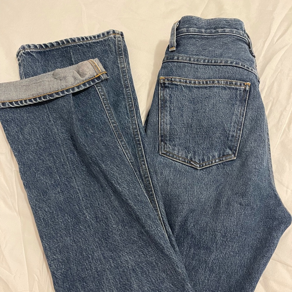 Agolde size 26 flare Jean dark rinse